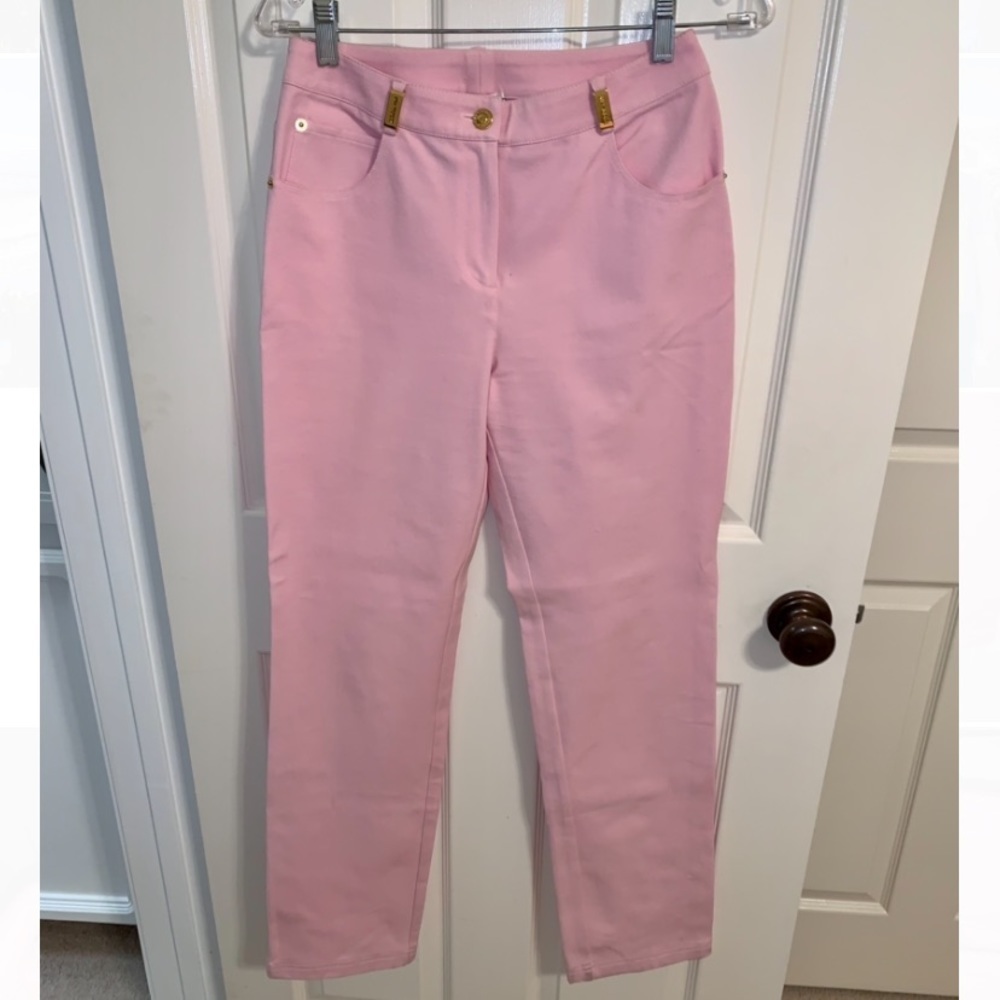St. John Sport Pink Straight Leg Pants